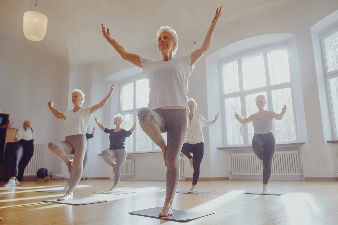 Члени клубу на заняттях з балансу та координації